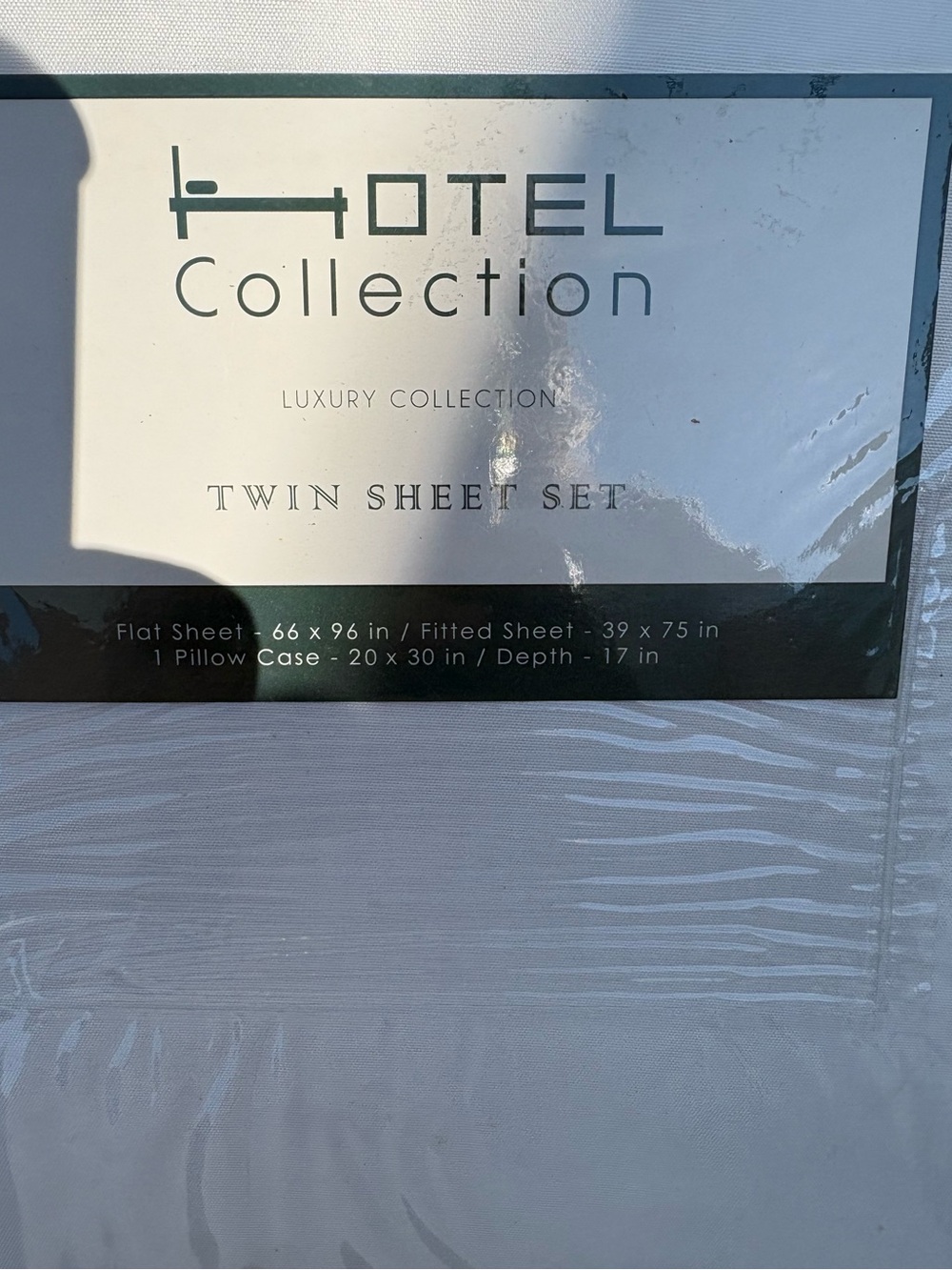 Dorm Ready Hotel Collection White Twin Sheet Set - Crisp White Bedding NWT
